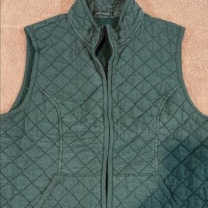 Cut Loose Quilted Green Vest
